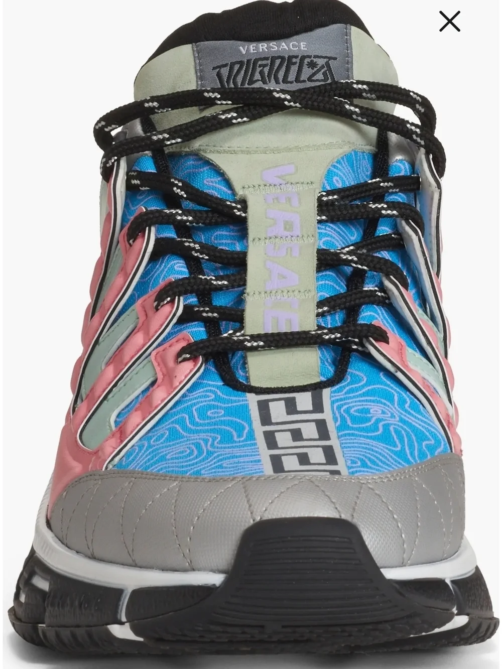 Versace Women’s Multicolor Athletic Sneakers - Pink & Blue - Picture 6 of 8